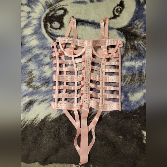 Rhinstone Cut Out Lingerie - Picture 3 of 7